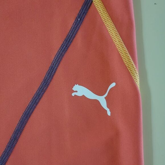 Puma Women's Coral Orange Performance Leggings - Picture 8 of 12